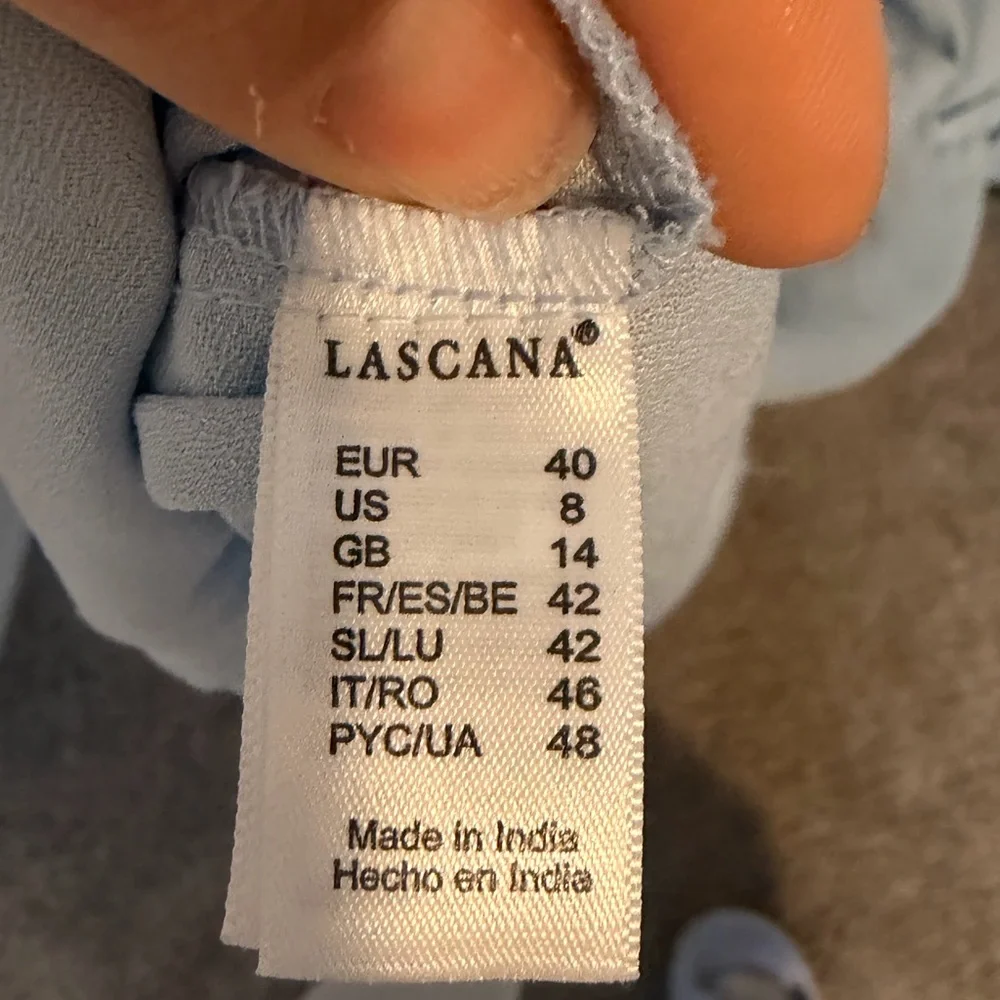 Lascana (Victoria Secret) Light Blue off the shoulder tiered Maxi Dress - Picture 6 of 13